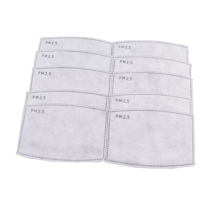 PM2.5 filter inserts for reusable cloth masks. PM25. filter has five layers to supplement the ability of a cloth mask to filter particulate matter. Out of the five layers, the middle one is an activated carbon filter that does most of filtering.